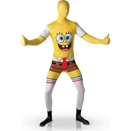 Second skin pak van Sponge Bob� voor volwassenen  - Verkleedkleding - 164/176