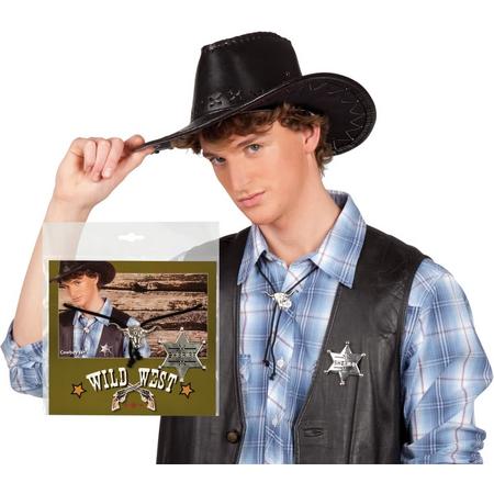 Set Cowboy (ketting en sheriff ster)