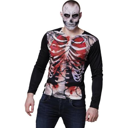 Skeletten t-shirt voor mannen - Verkleedkleding - M/L