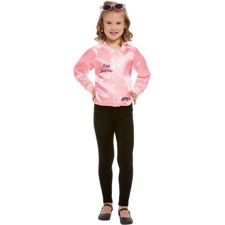 Smiffys Kostuum Jacket Kids -Kids tm 2 jaar- Grease Pink Ladies Roze