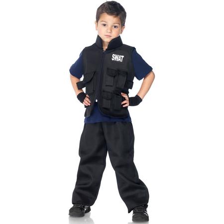 Swat Officer Deluxe Kinderkostuum 2-dlg (7-10 jaar)