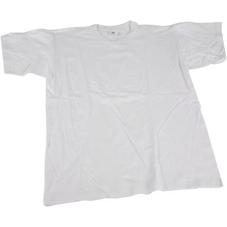 T-shirt, afm small , wit, ronde hals, 1 stuk