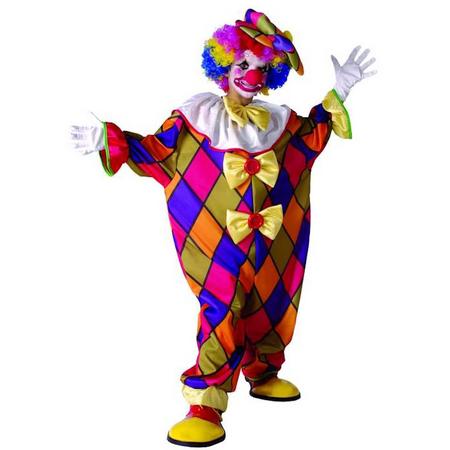 Veelkleurige clown kostuum voor kinderen  - Verkleedkleding - 116/122