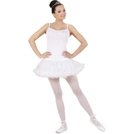 Wit balletdanseres kostuum voor dames - Verkleedkleding - Large