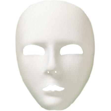 Wit masker voor volwassenen - Verkleedmasker - One size