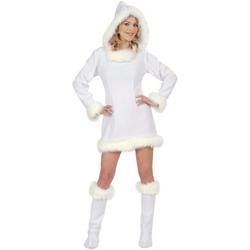 Wit sexy Eskimo kostuum voor dames  - Verkleedkleding - Large