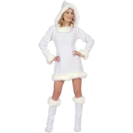 Wit sexy Eskimo kostuum voor dames  - Verkleedkleding - Small