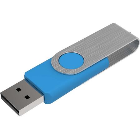 Venditio USB Twister - 4GB - Lichtblauw - 10 stuks