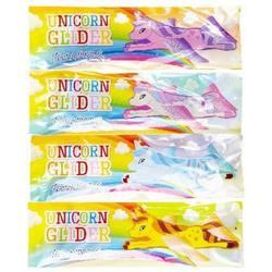 Foam Glider Eenhoorn - 12 stuks Unicorn Gliders - 4 verschillende - traktatie uitdeelcadeautjes kinderfeestje