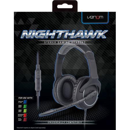 Venom Nighthawk Stereo Gaming Headset for PS4Xbox OneSwitchPC Mac