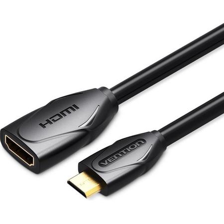 Vention Mini HDMI naar HDMI Verlengkabel - Mini HDMI Kabel naar HDMI - 1 Meter