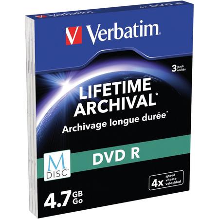 M-DISC DVD R 4.7GB 4X MATT SILVER