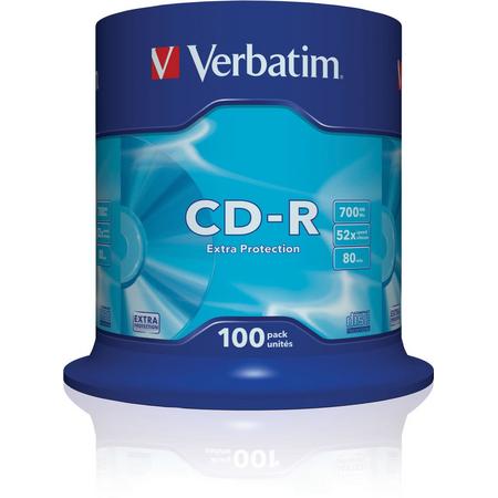 Verbatim 43411 CD-R Extra Protection - 100 Stuks / Spindel