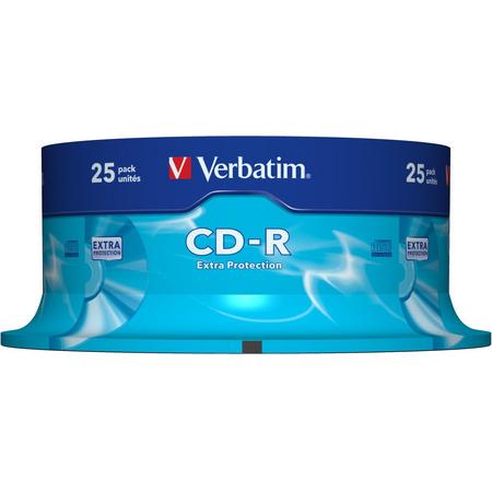 Verbatim 43432 CD-R Extra Protection Schijven - 25 Stuks / Spindel
