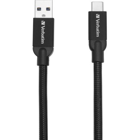 Verbatim 48871 USB-kabel 1 m USB A USB C Mannelijk Zwart