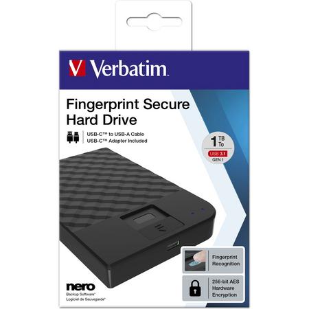 Verbatim Fingerprint Secure Hard Drive 1TB
