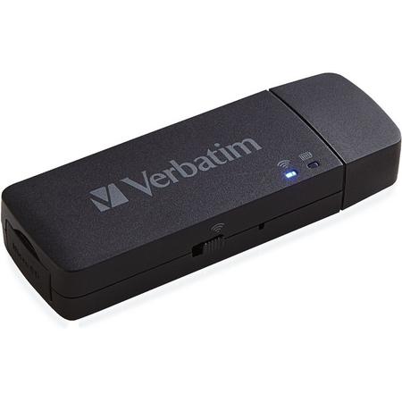 Verbatim MediaShare Mini USB 2.0/Wi-Fi Zwart geheugenkaartlezer