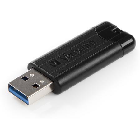 Verbatim PinStripe USB flash drive 16 GB USB Type-A 3.0 (3.1 Gen 1) Zwart