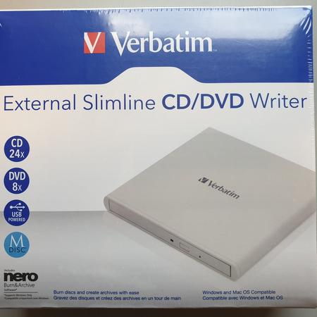 Verbatim Slimline CD/DVD Re-writer Wit