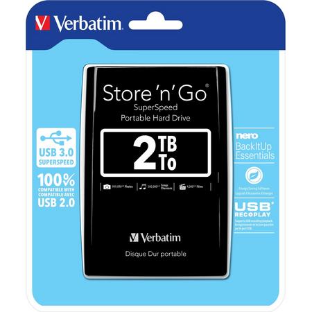 Verbatim Store n Go Portable - Externe harde schijf - 2 TB