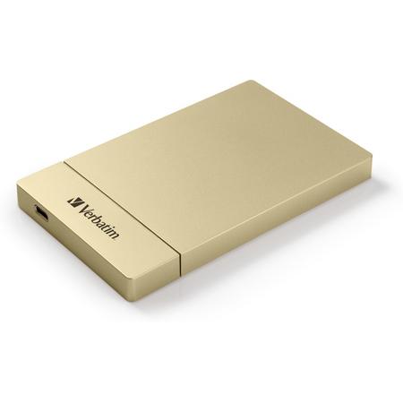 Verbatim StorenGo 2.5 HDD/SSD behuizingskit USB-C goud