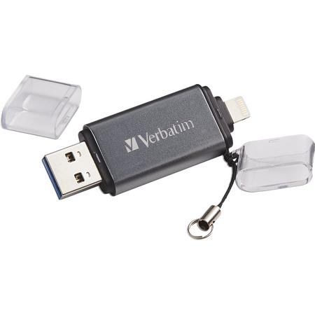 Verbatim iStore n Go 32GB USB 3.0 (3.1 Gen 1) USB-Type-A-aansluiting Grijs USB flash drive