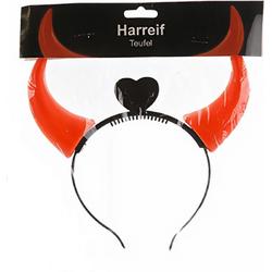 Verhaak Haarband Duivel Halloween Led Zwart/rood One-size