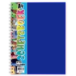 Verhaak Schetsboek A4 Papier/polypropyleen 30 Vellen Blauw
