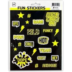   Stickers Kixx 14,8 X 21 Cm A5 Folie Zwart/geel 3 Vellen