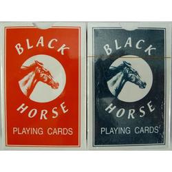 Speelkaarten plastic Black Horse - 10 pakjes