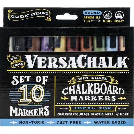 VersaChalk- Liquid Chalkboard Markers - bold- 10 stuks - Gekleurd