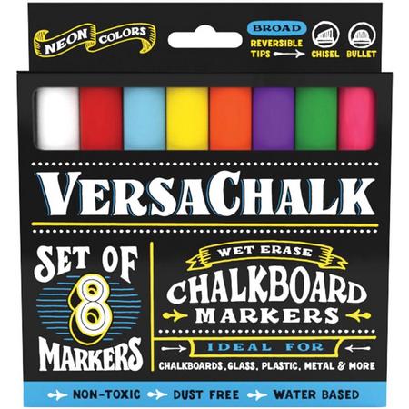 VersaChalk- Liquid Chalkboard Markers - bold- 10 stuks - Neon