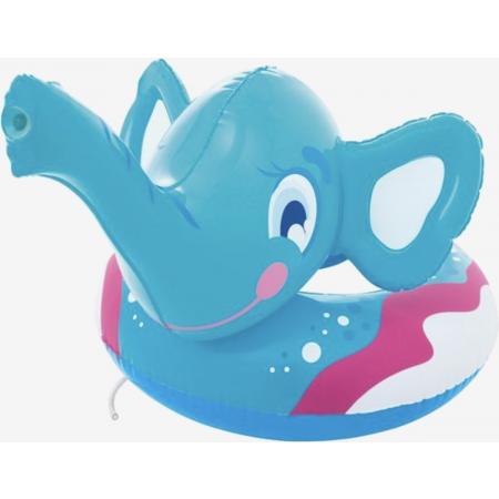 Zwemband Olifantvan Versteeg® - Blauw - 69 X 61 Cm - Zwmbad speelgoed - opblaasbare zwemband - olifant -