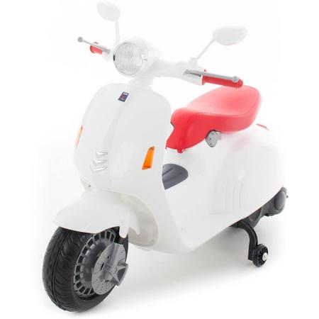 Elektrische Vespa kinderscooter wit