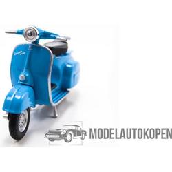 Vespa 150CC (Blauw) 1/18 Welly - Modelscooter - Schaalmodel - Model scooter - Schaal model