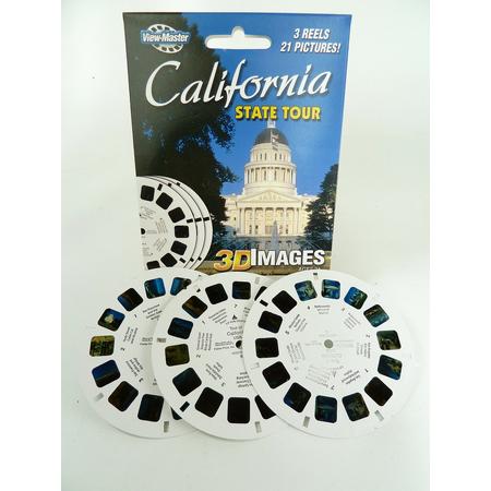 Viewmaster - California State Tour - pakje met 3 schijven in 3D