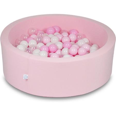 Ballenbak - 200 ballen - 90 x 30 cm - ballenbad - rond roze