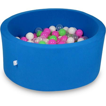 Ballenbak - 300 ballen - 90 x 40 cm - ballenbad - rond blauw
