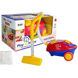 Speelgoed stofzuiger - licht & geluid - 23 cm - rood blauw geel