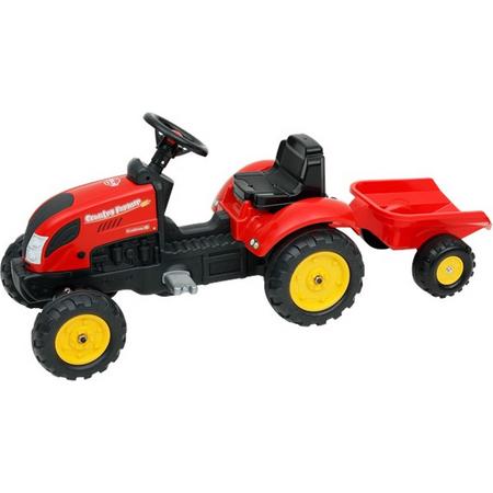 Skelter - XL model - Trapwagen - Traptractor - Tractor - Speelgoed tractor - Traptractor met aanhanger - Fiets - Kinderfiets - NIEUWE EDITIE - BESTSELLER