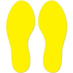 Vloerstickers voetstappen set (geel)