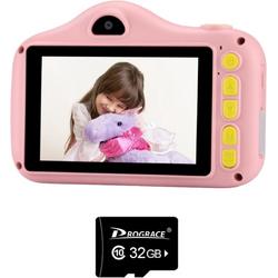 Digitale Kindercamera Vitasy Pro - HD 1080p - Roze - Kinder Camera Digitaal - Vlog camera kinderen - Fototoestel Voor Kinderen - Inclusief 32GB SD Kaart - Black Friday 2022