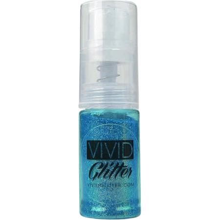 Vivid Glitter Fine Mist Spray Pump - Baby Blue (14ml)