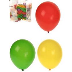 Rood Geel en Groene ballonnen voor Carnaval Limburg 100 stuks