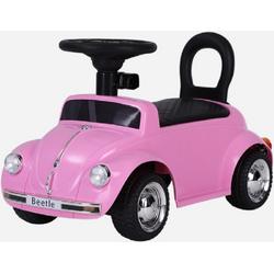 VW Beetle roze, loopauto met multimedia unit, USB en mp3 (FTF beetle)