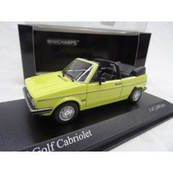 VW Golf Cabriolet 1980 - Geel - Schaal 1:43 - Minichamps