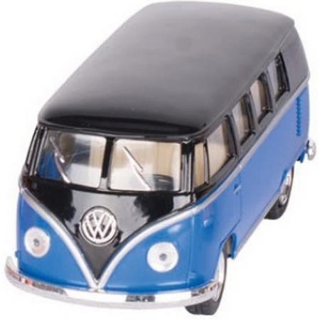 Volkswagen Classic Bus Blauw / Zwart (1962) 13 Cm