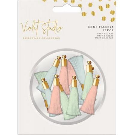 Violet Studio - Mini Tassels - Pastels - 12pcs