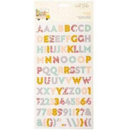 Violet Studio - Rainbow Blooms - Alphabet Stickers
