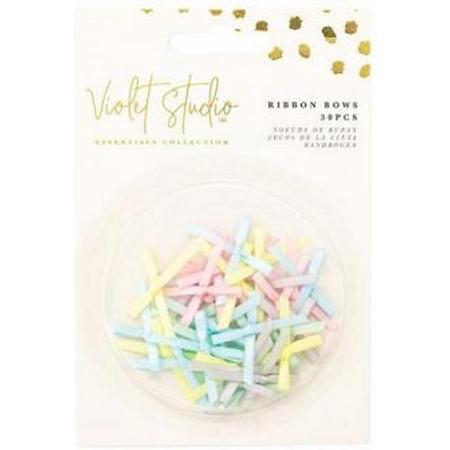 Violet Studio - Ribbon Bows - Pastels - 30pcs